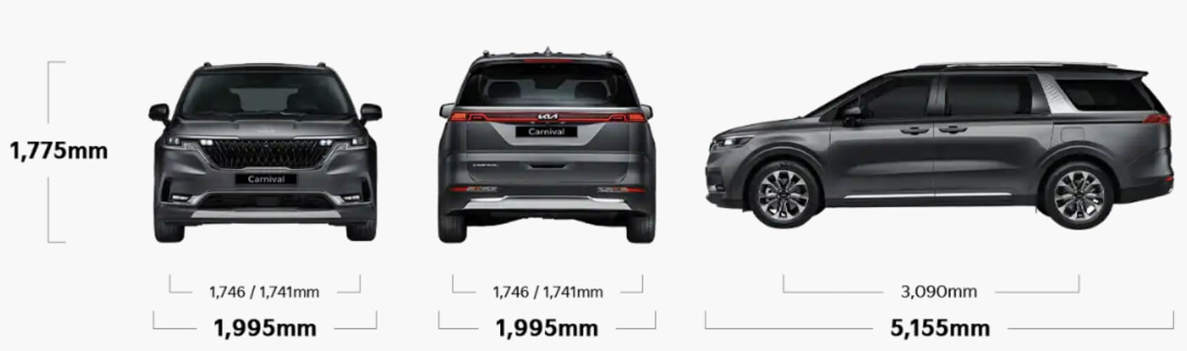2023 기아 카니발 제원 정보 전고 전폭 휠베이스 윤거
