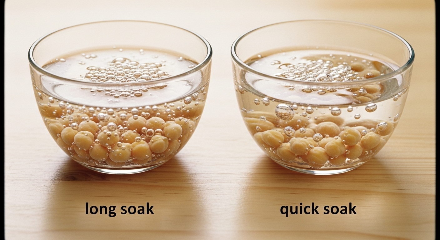 그릇에-병아리콩을-불리고-있습니다.