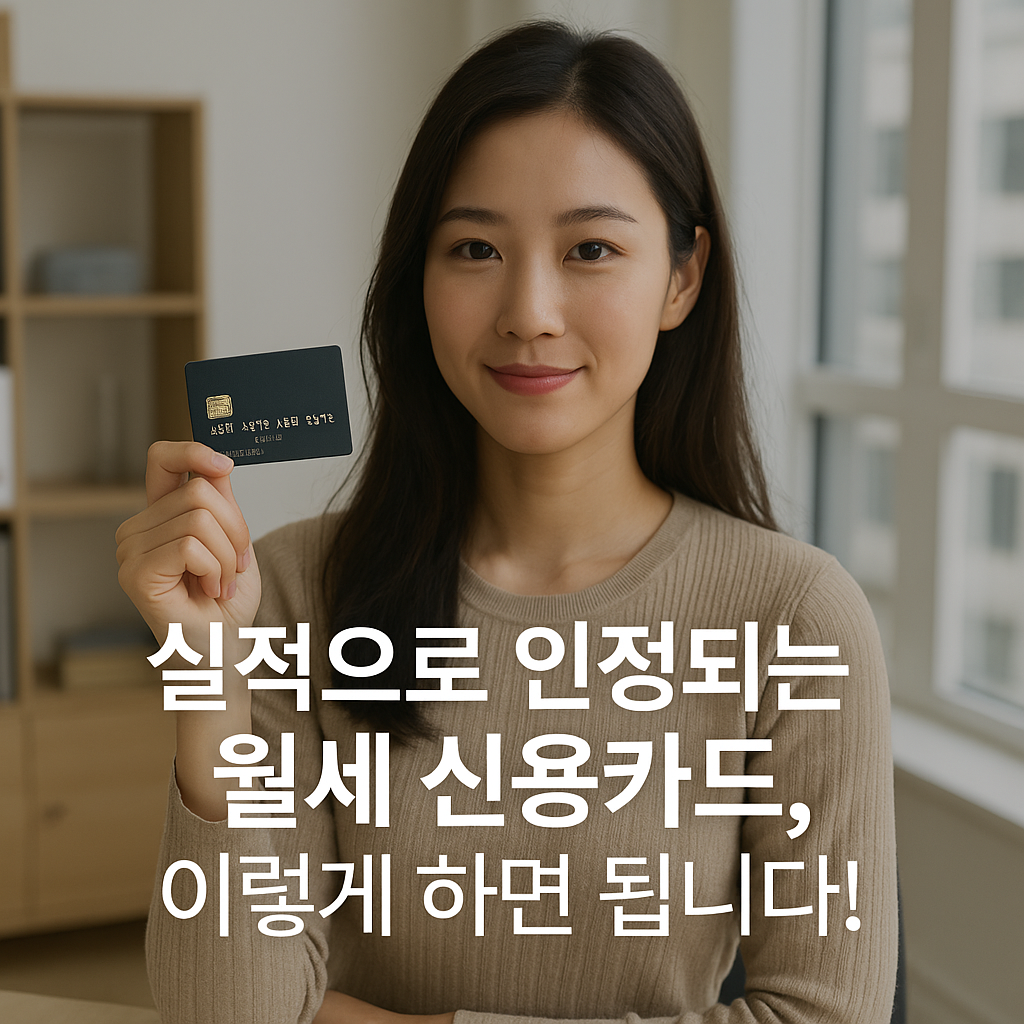 실적으로 인정되는 월세 신용카드