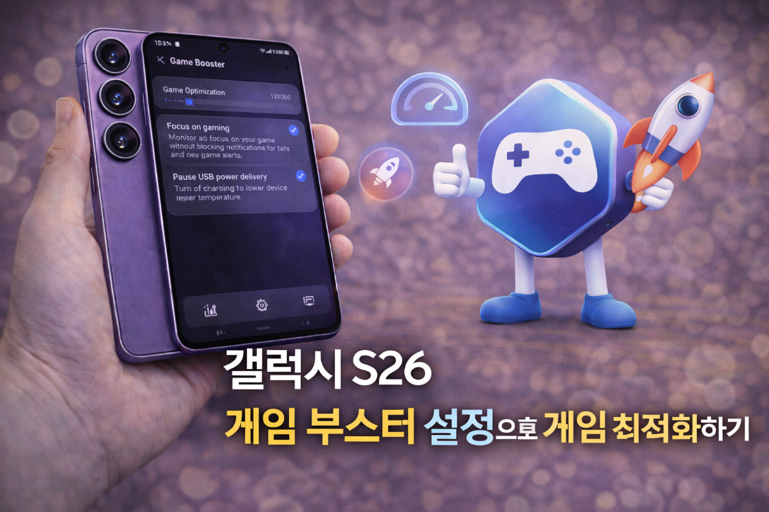 갤럭시 S26 게임 부스터로 게임 성능 최적화하는 방법 설명 이미지