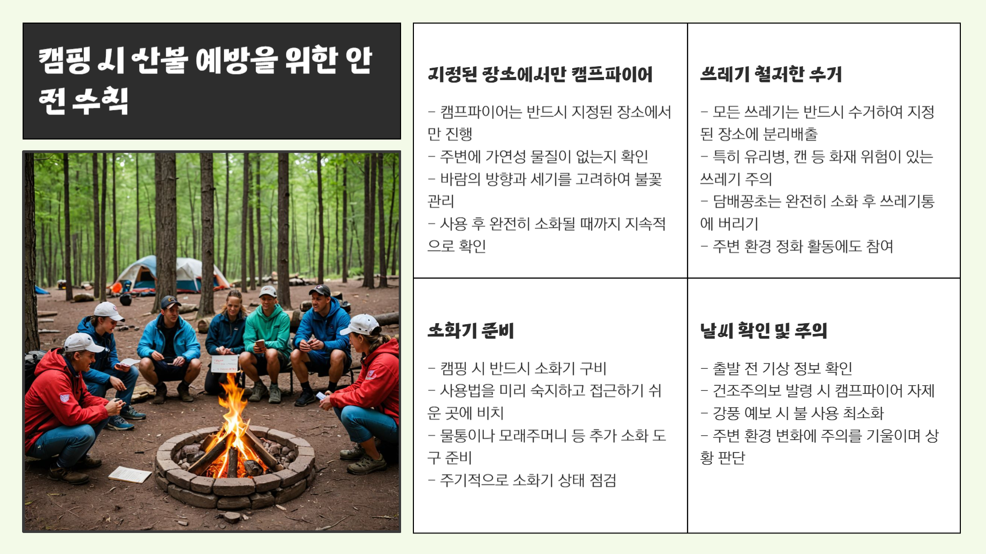 산불 예방을 위한 필수 가이드