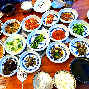 안양 고흥식당 상차림