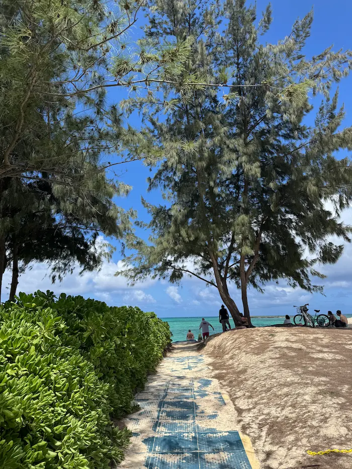 카일루아비치 입구 바다풍경