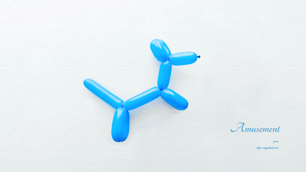 03 강아지 풍선 C - Amusement 심플배경화면