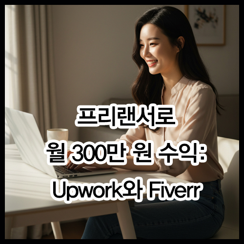 프리랜서로 월 300만 원 수익: Upwork와 Fiverr 활용