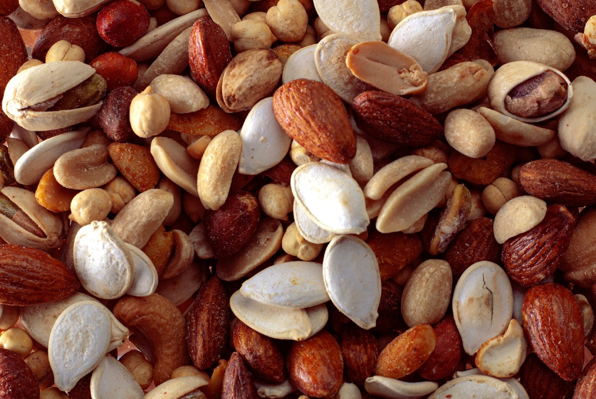 식이 섬유가 풍부한 견과류