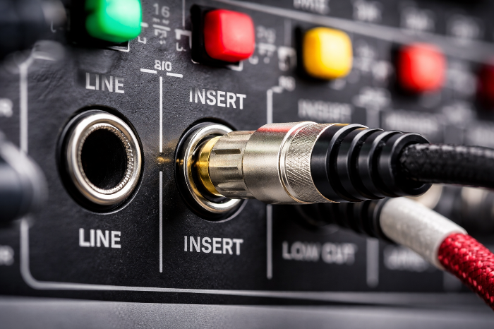 오디오 믹서의 인서트 단자와 Y케이블을 활용한 아날로그 이퀄라이저의 직렬 연결 방식