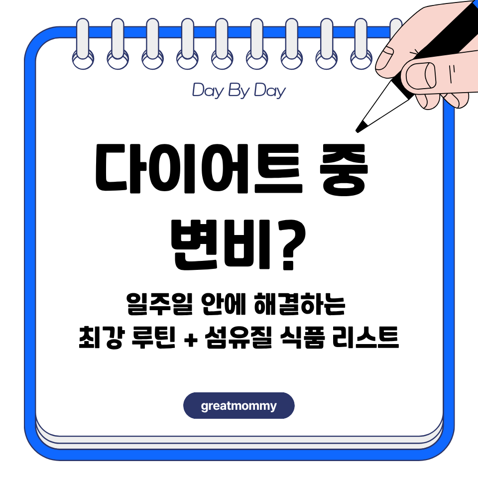 다이어트 중 변비