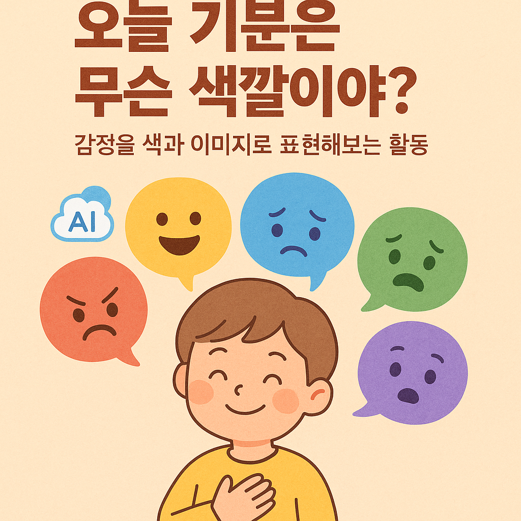감정을 색으로 표현해봐요-오늘 기분은 무슨 색깔인가요?