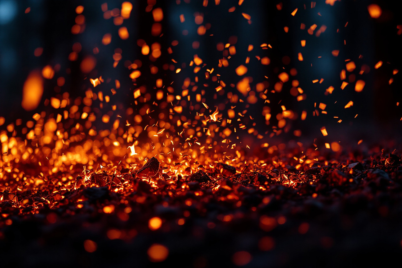 산불비화현상의 모습