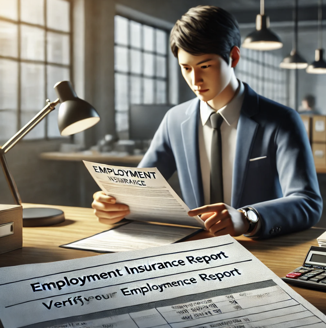 고용보험 상태를 확인하는 직장인