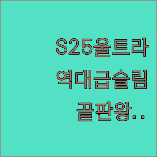 갤럭시 S25 울트라 카드 케이스 슬..
