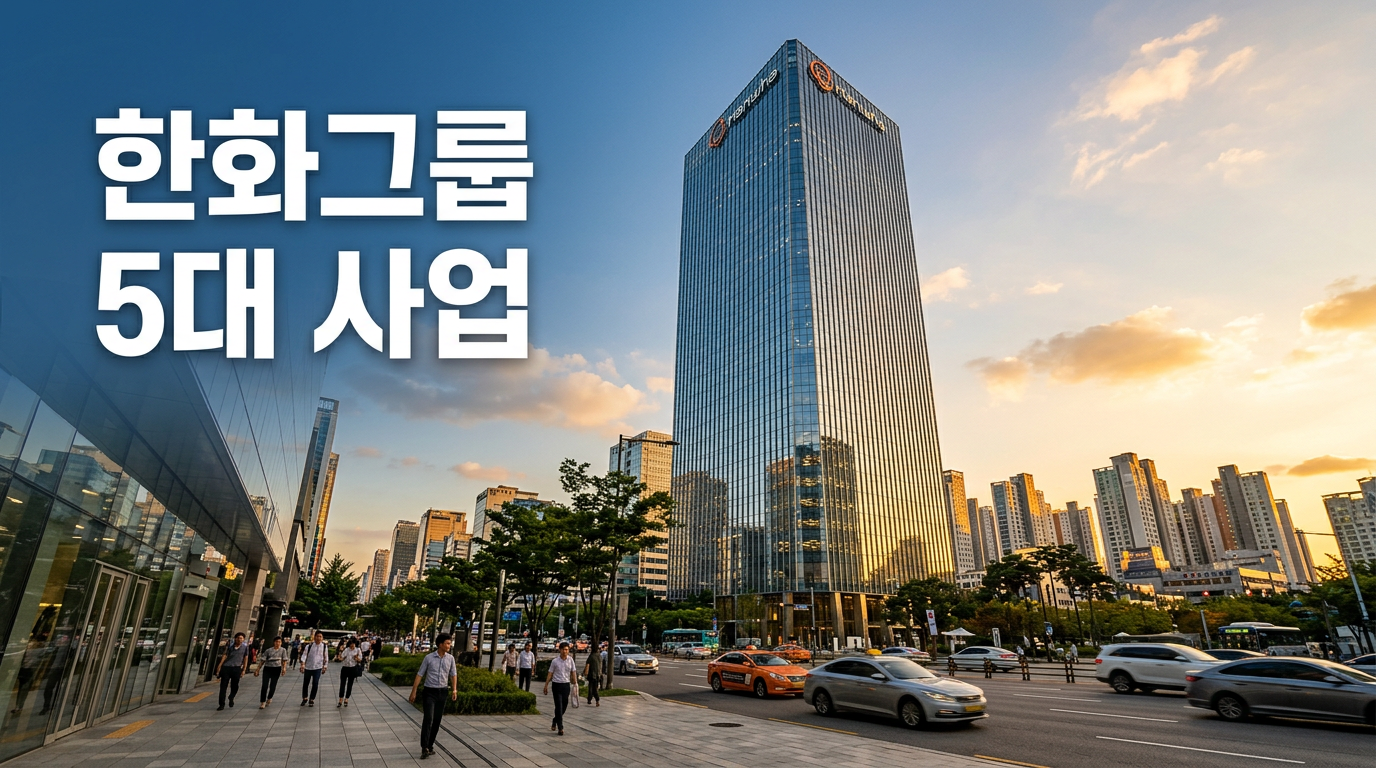 한화그룹 계열사와 사업 영역을 보여주는 사진