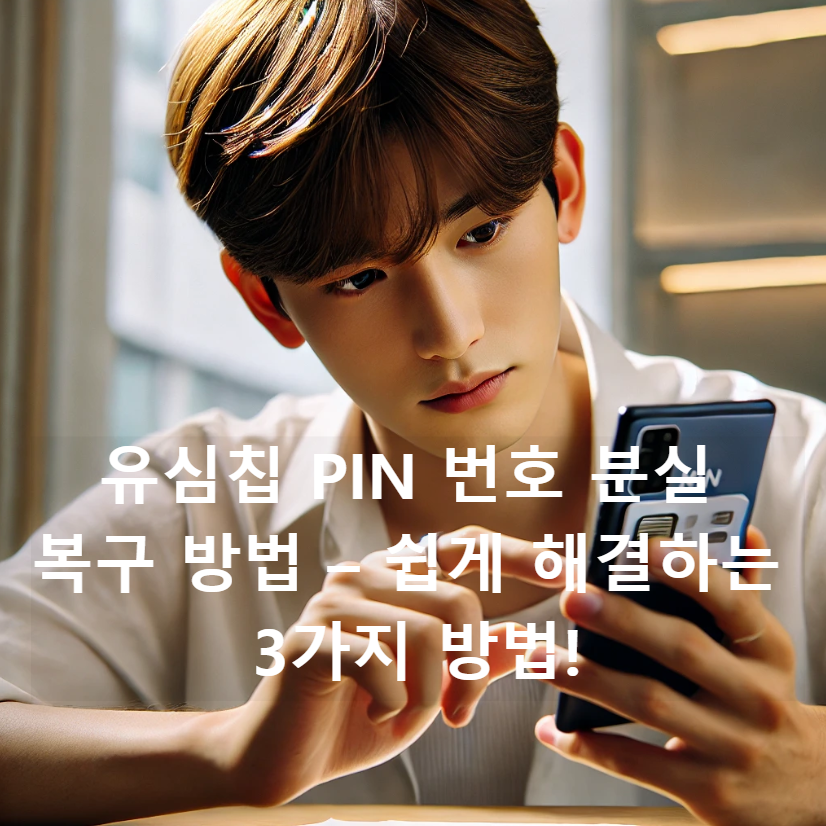 유심칩 PIN 번호 분실 복구 방법 &ndash; 쉽게 해결하는 3가지 방법!