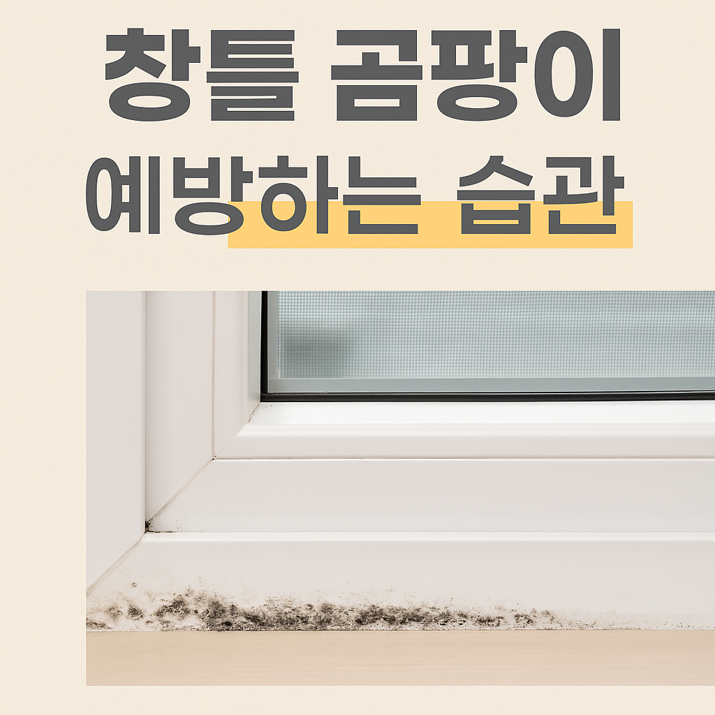 창틀 곰팡이 예방하는 습관