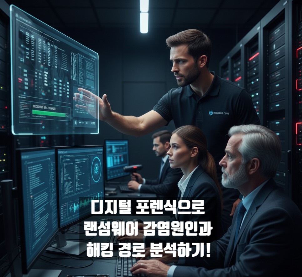 디지털 포렌식으로 랜섬웨어 감염원인과 해킹경로 분석하여 관련 기관 조사에 대비