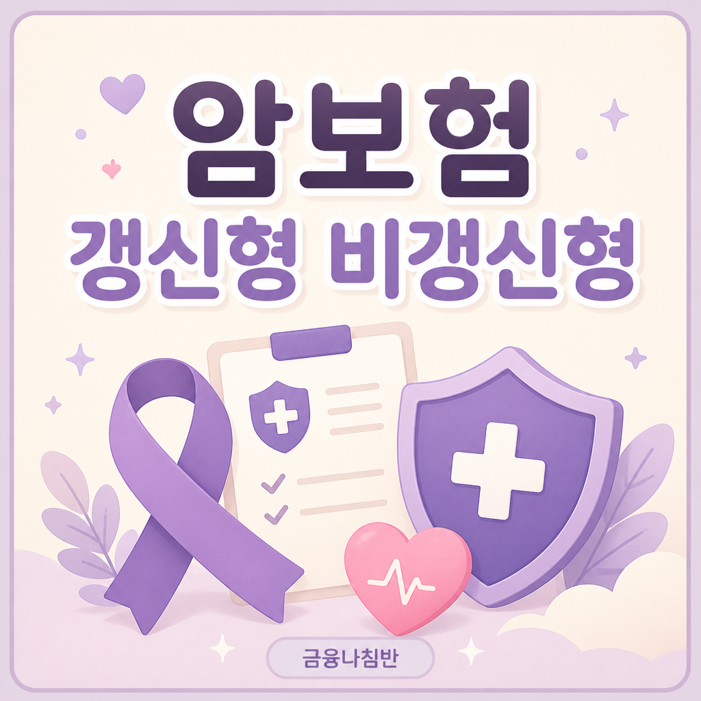 암보험 갱신형 비갱신형