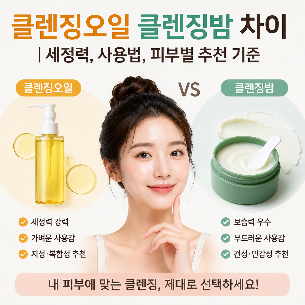 클렌징오일 클렌징밤 차이