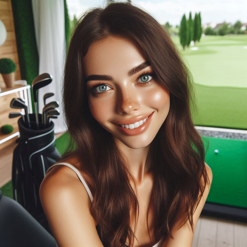 실내골프연습장 배경