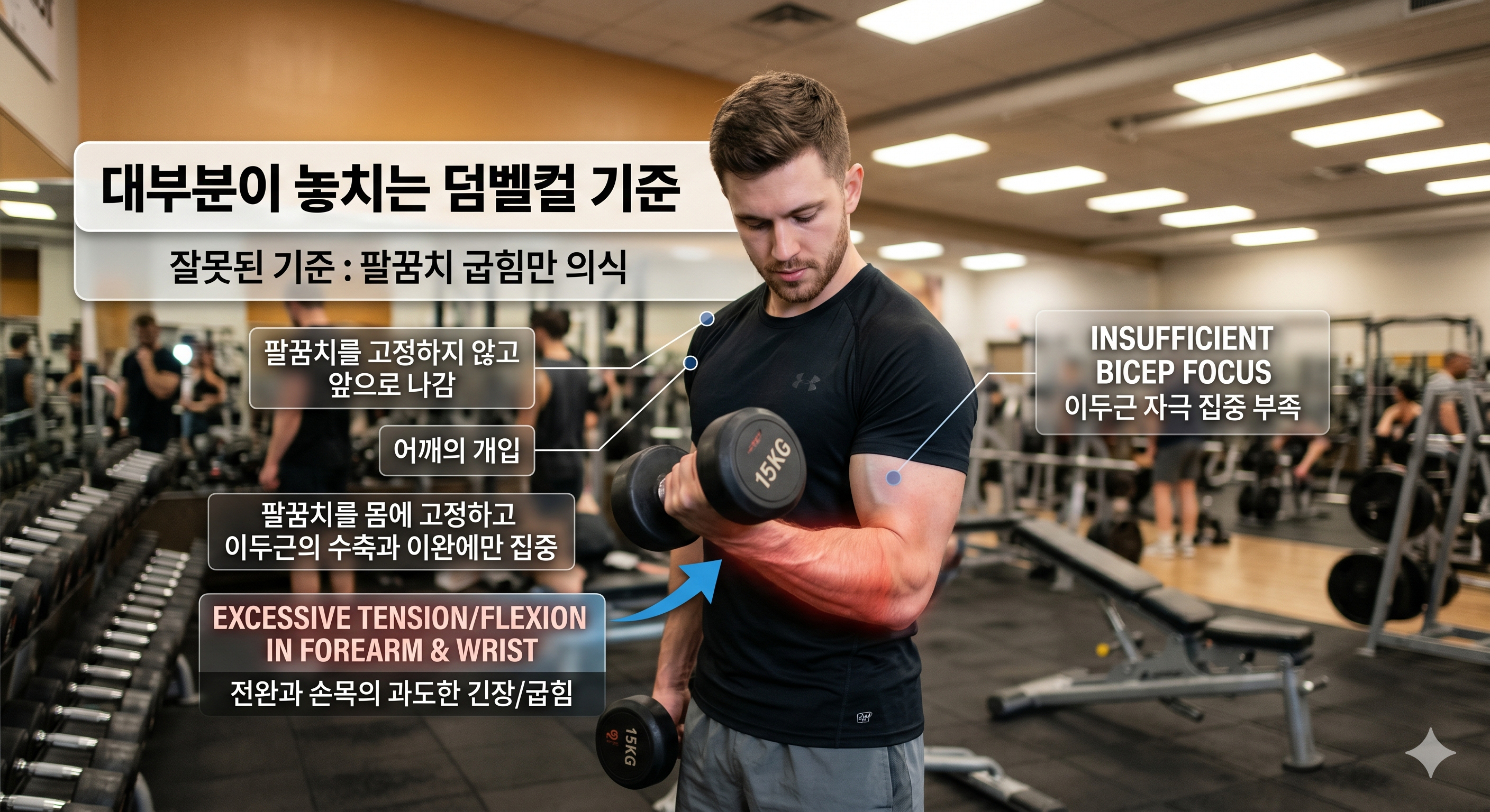 대부분이 놓치는 덤벨컬 기준