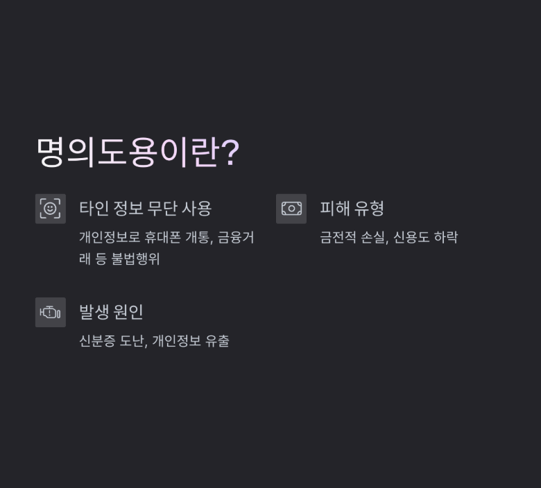PASS 패스 명의도용 방지 서비스