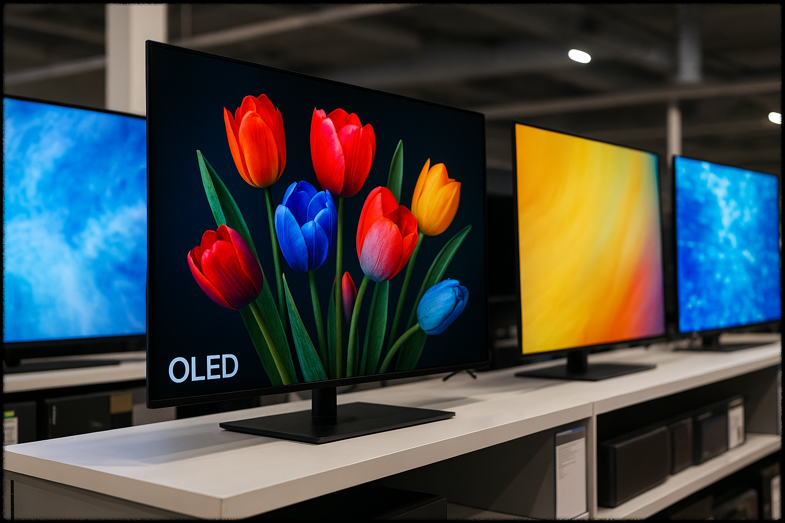 다양한 TV 패널 종류를 나타낸 이미지