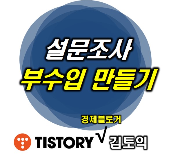 설문조사 부수입 만들기