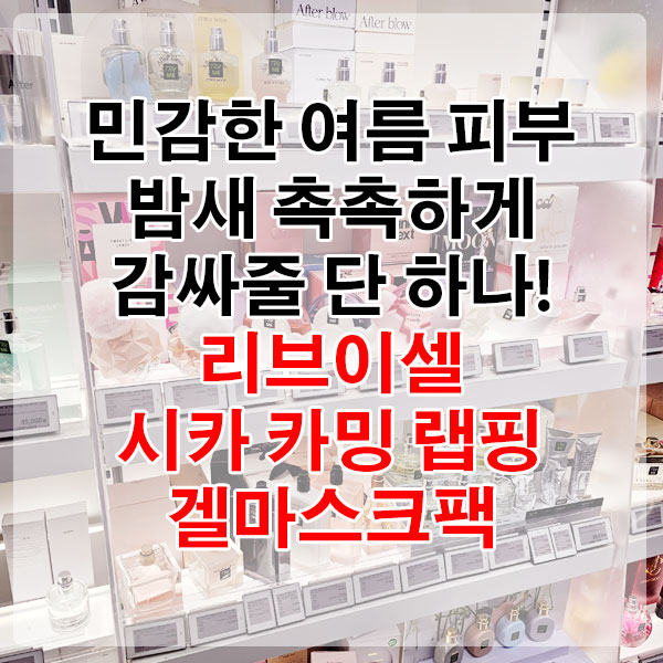 민감한 여름 피부, 밤새 촉촉하게 감싸줄 단 하나! 리브이셀 시카 카밍 랩핑 겔마스크팩