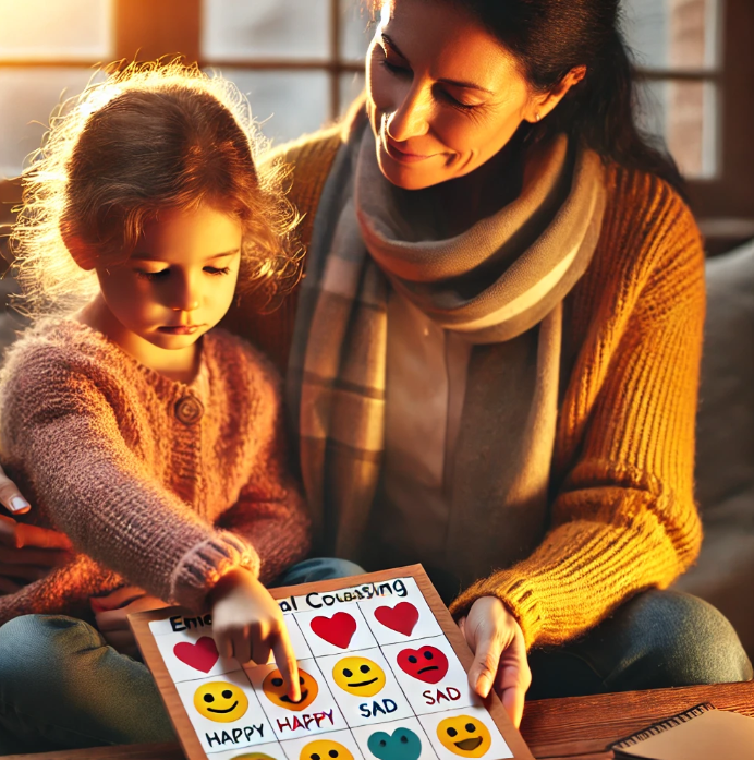 감정 교감 교육 사진 예시