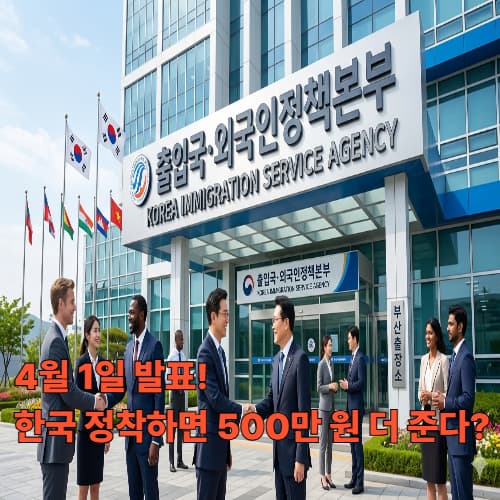 지역 특화 비자 확대! 이민청 시대 외국인 정착금 신청 방법