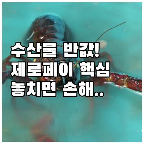 명절 수산물 소비 지원 제로페이 선할..
