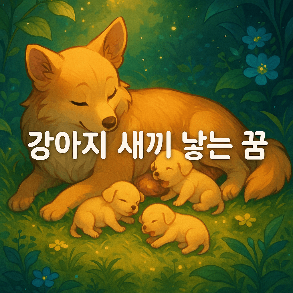 강아지 새끼 낳는 꿈