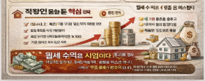 월세로 월 300만원 만드는 현실 방법 (직장인 포함 누구나 가능,노후 대비 현실적 현금 마련 설계)
