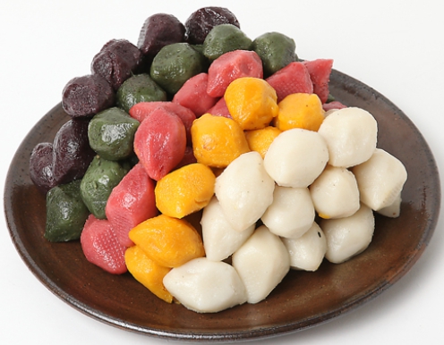 한국의 떡 종류 밀기울떡-송편