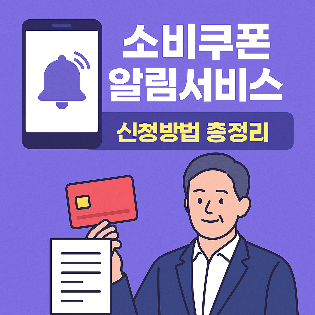 소비쿠폰 알림서비스 신청방법 : 국민비서, 카카오톡 등