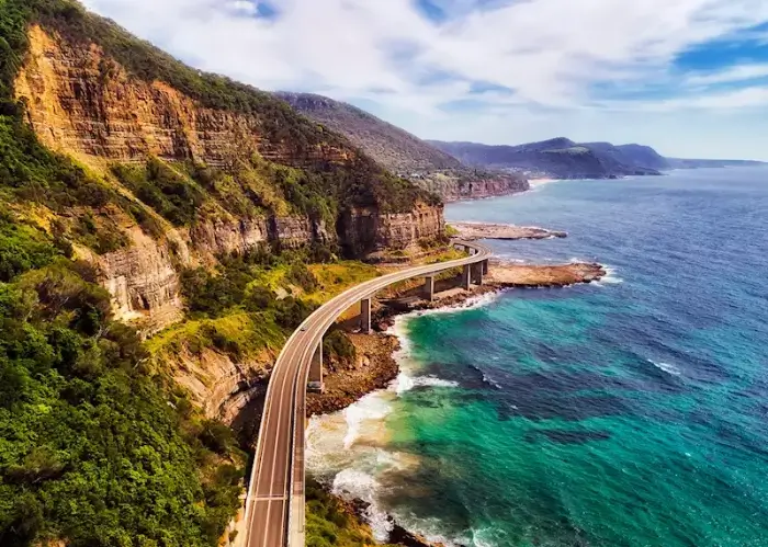 Sea Cliff Bridge south of Sydney