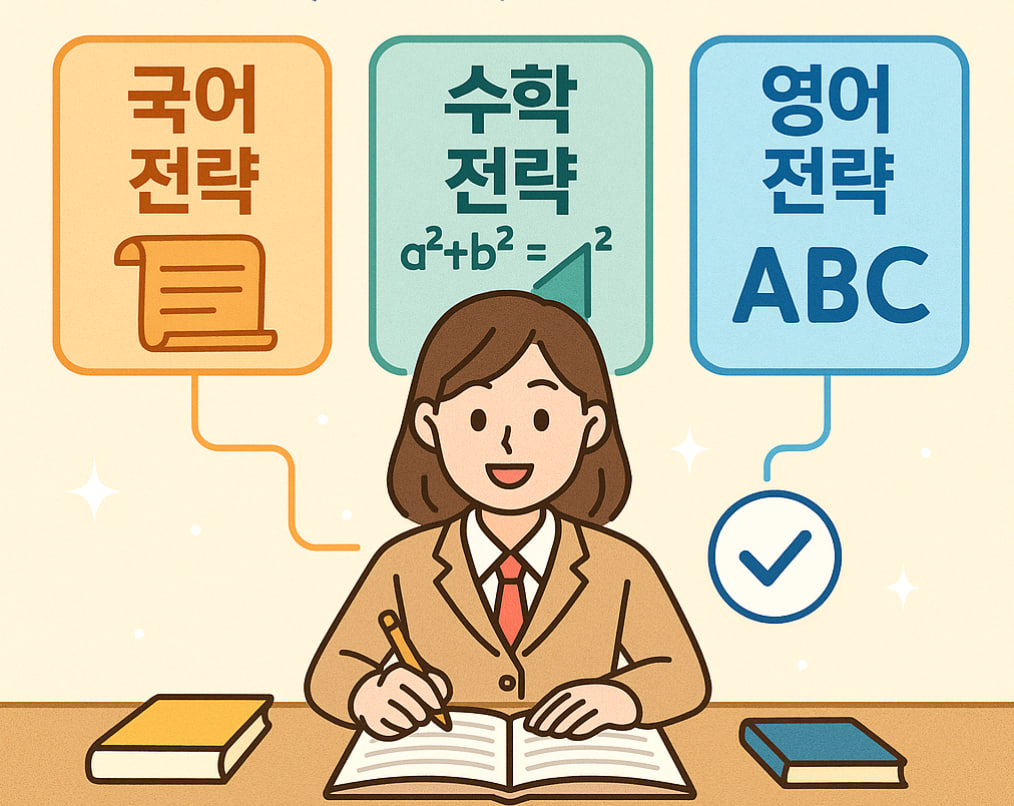 과목별 수능 학습 전략 과년 이미지