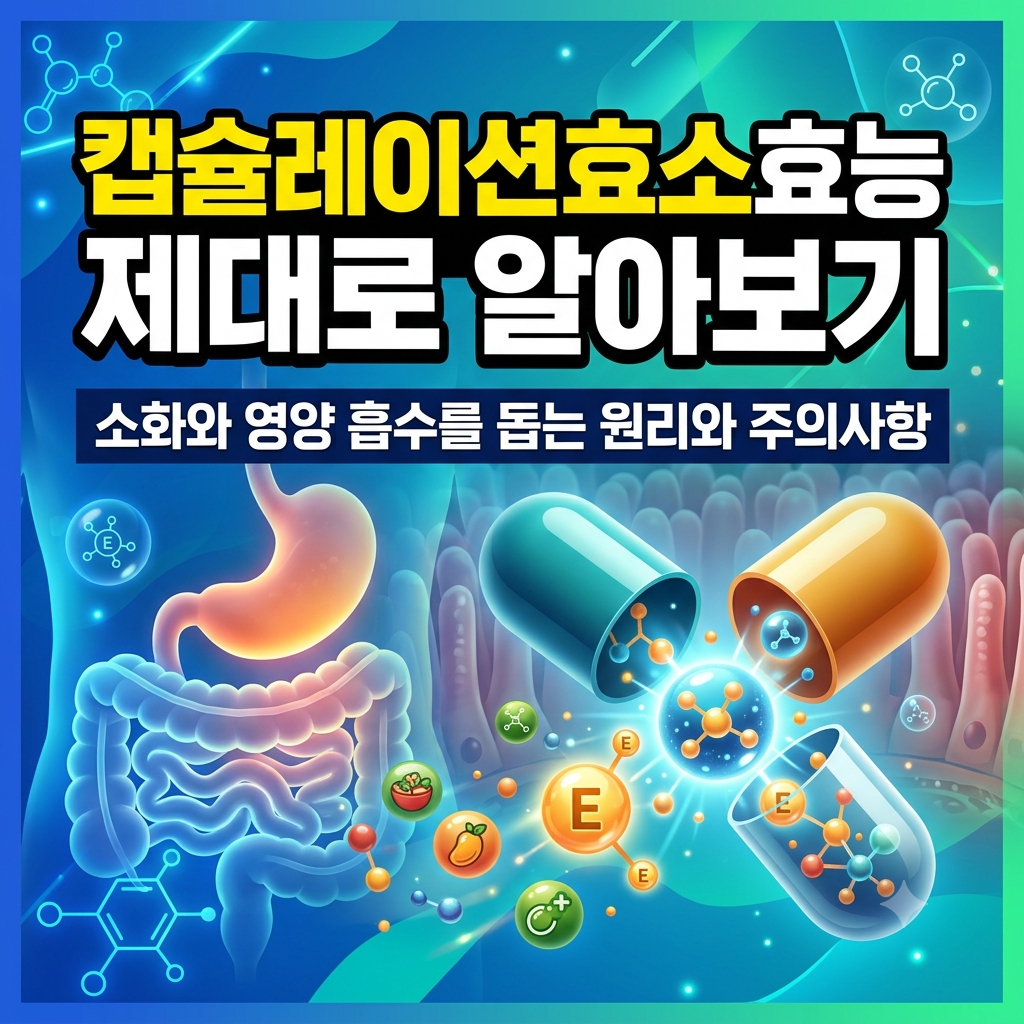 캡슐레이션효소효능
