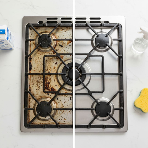 가스레인지 기름때 제거, 베이킹소다로 번들거림 없이 깨끗하게