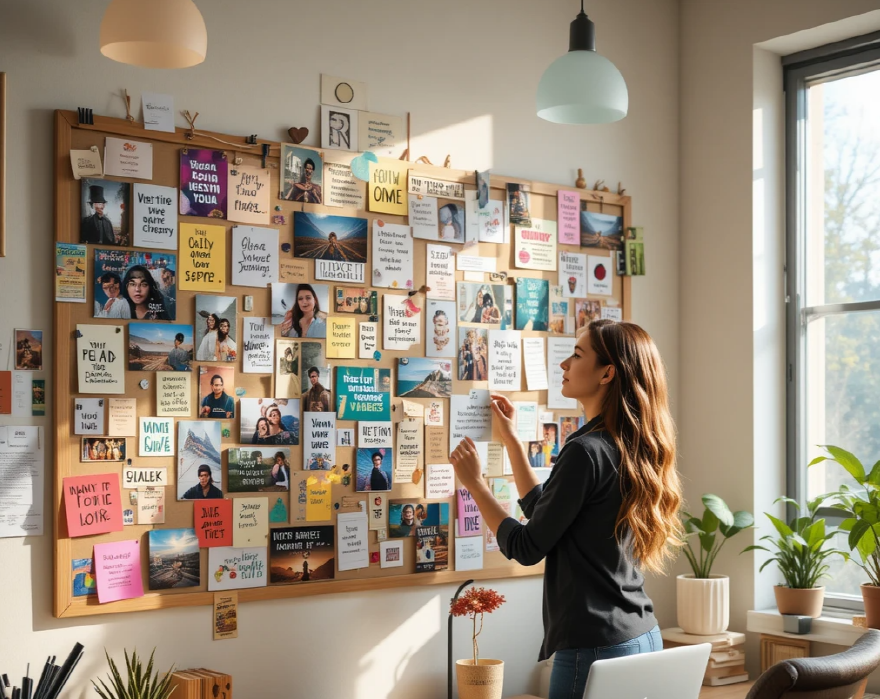 목표시각화하는 비전보드관련사진