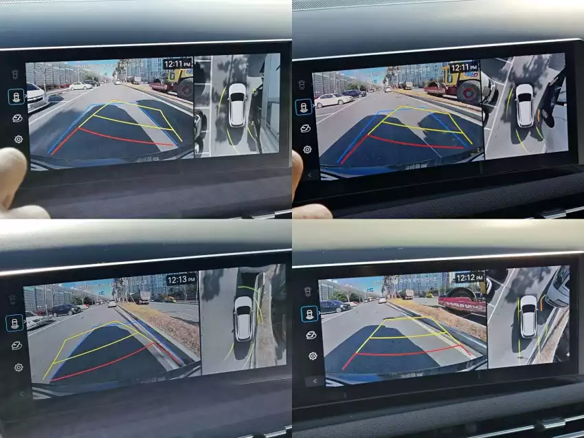 더 뉴 투싼으로 평행 주차하던 과정을 담았습니다.