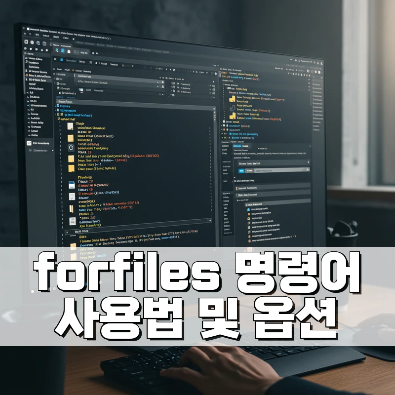 forfiles 명령어 사용법 및 옵션