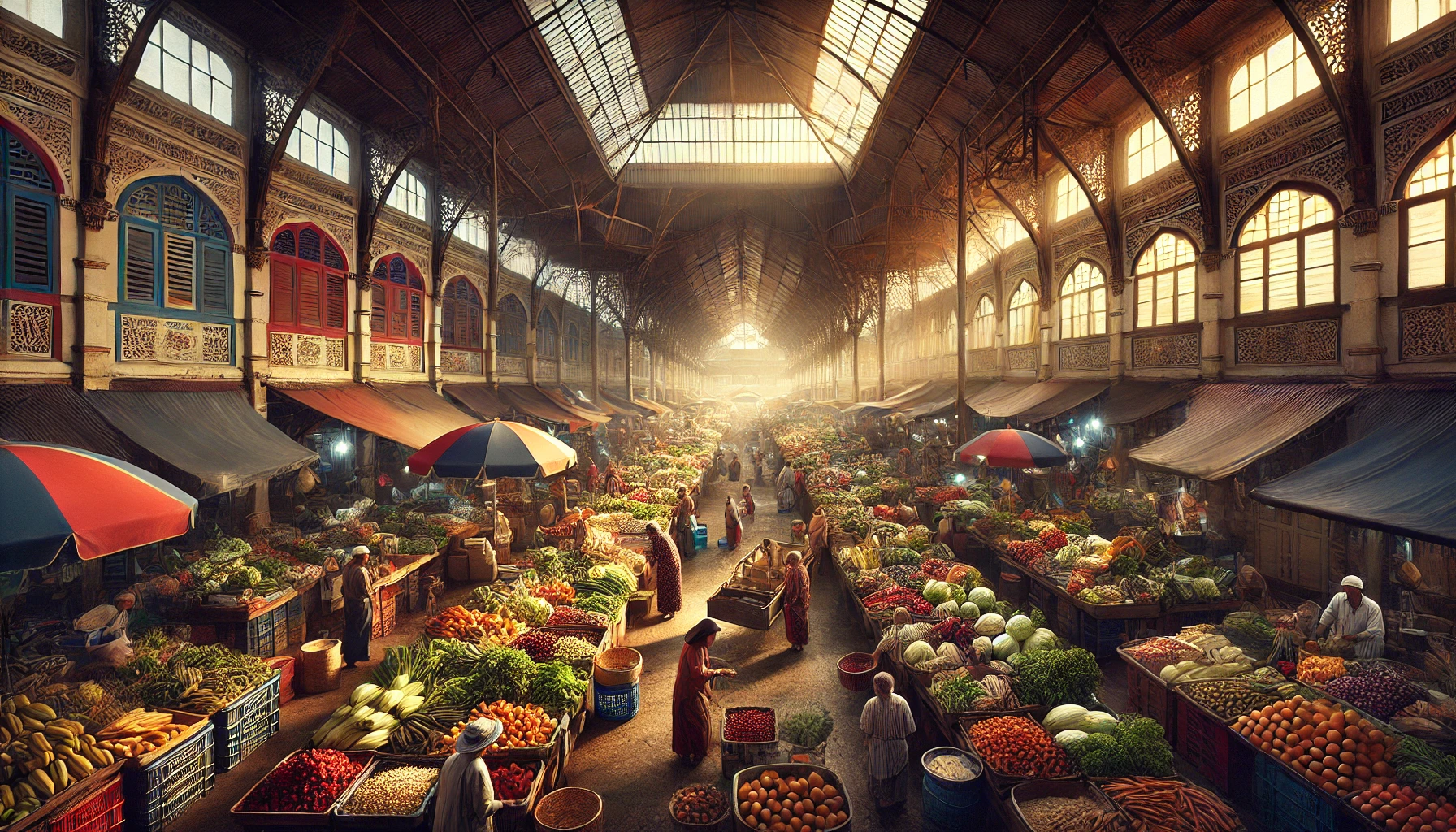 코타바하루의 중앙시장