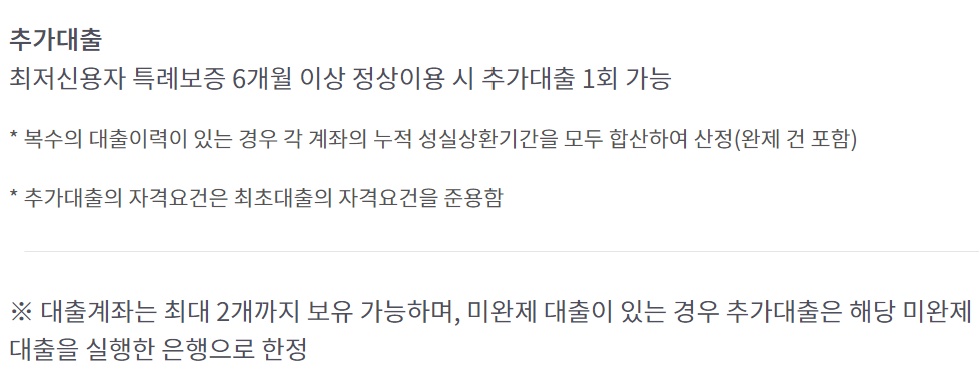 최저신용자 특례보증