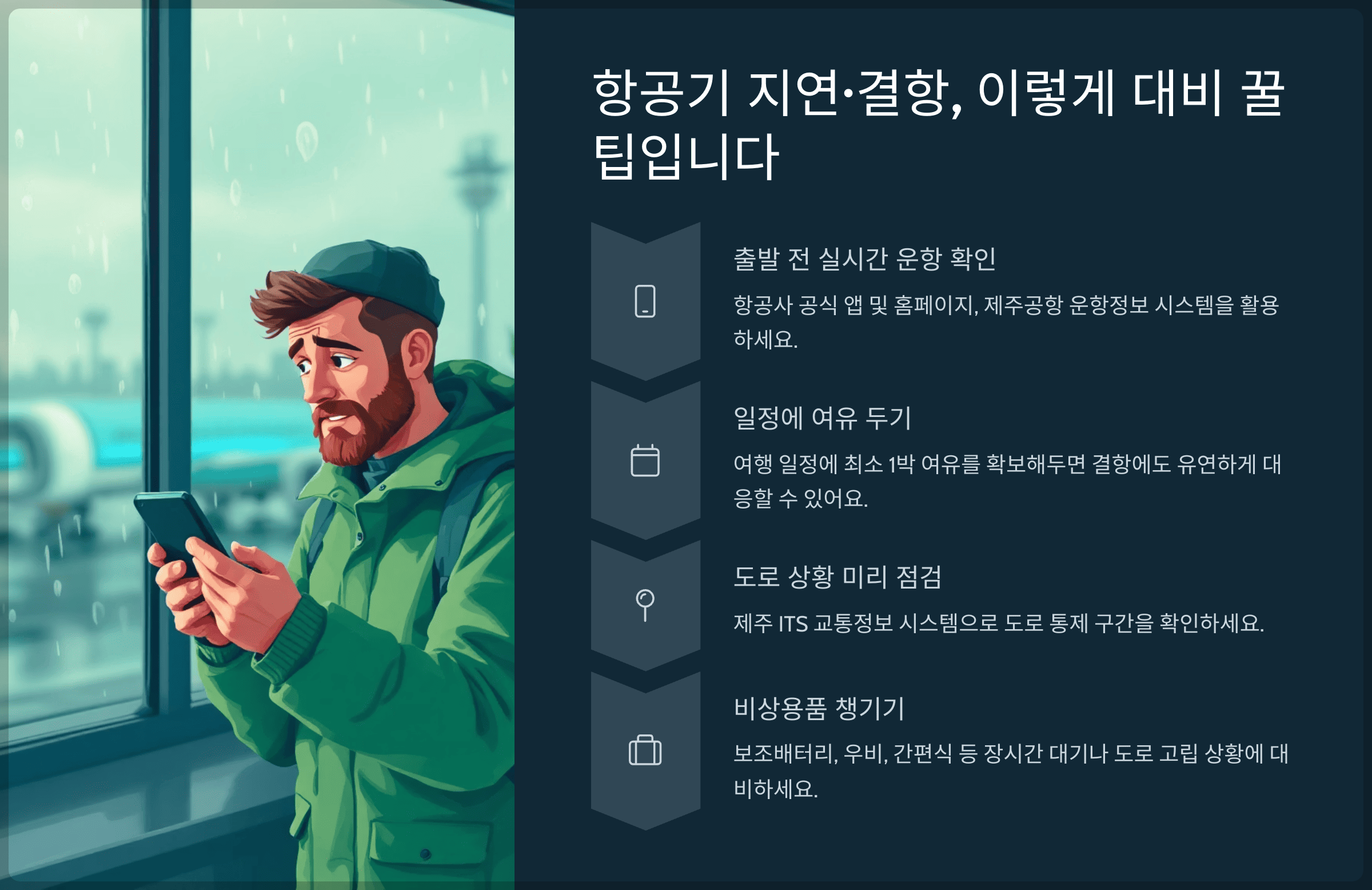 항공기 지연·결항, 이렇게 대비 꿀팁입니다
