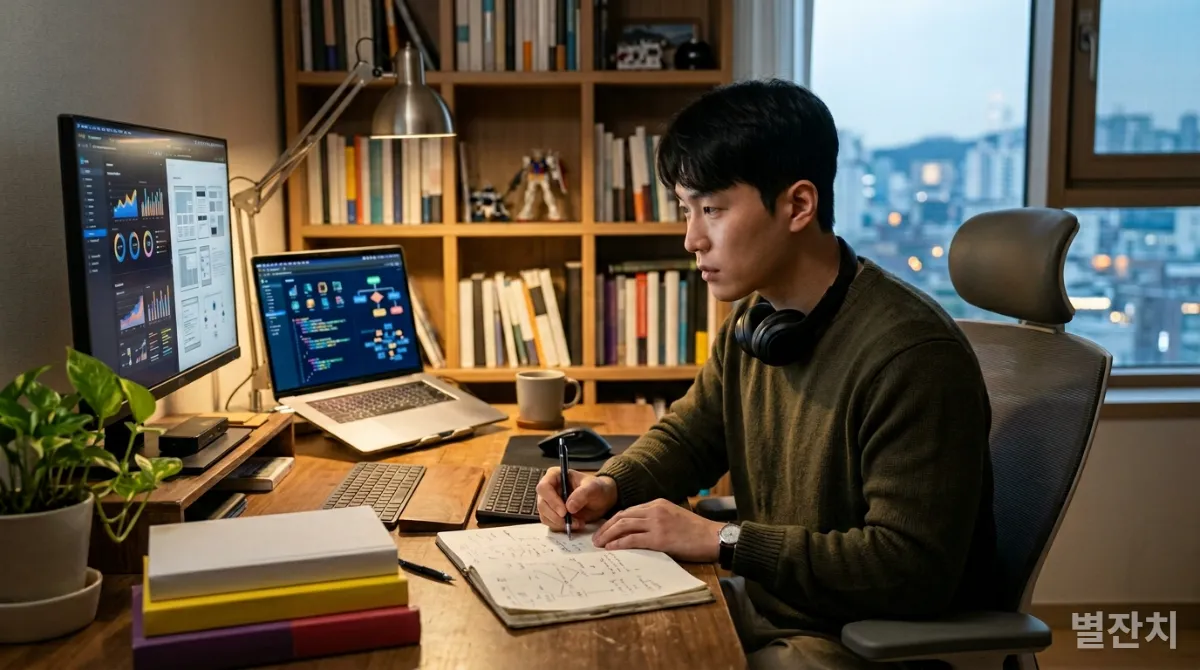 AI 시대에 필요한 역량을 배우기 위해 자기계발에 몰두하는 한국인