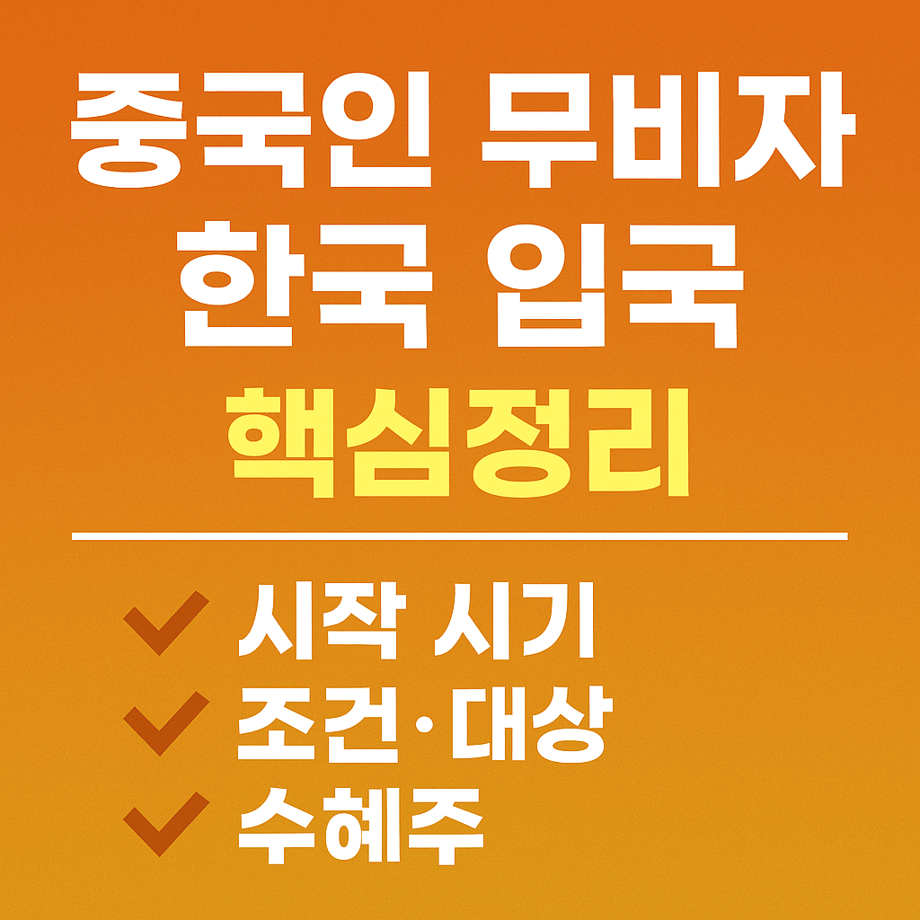 중국인무비자 입국 썸네일