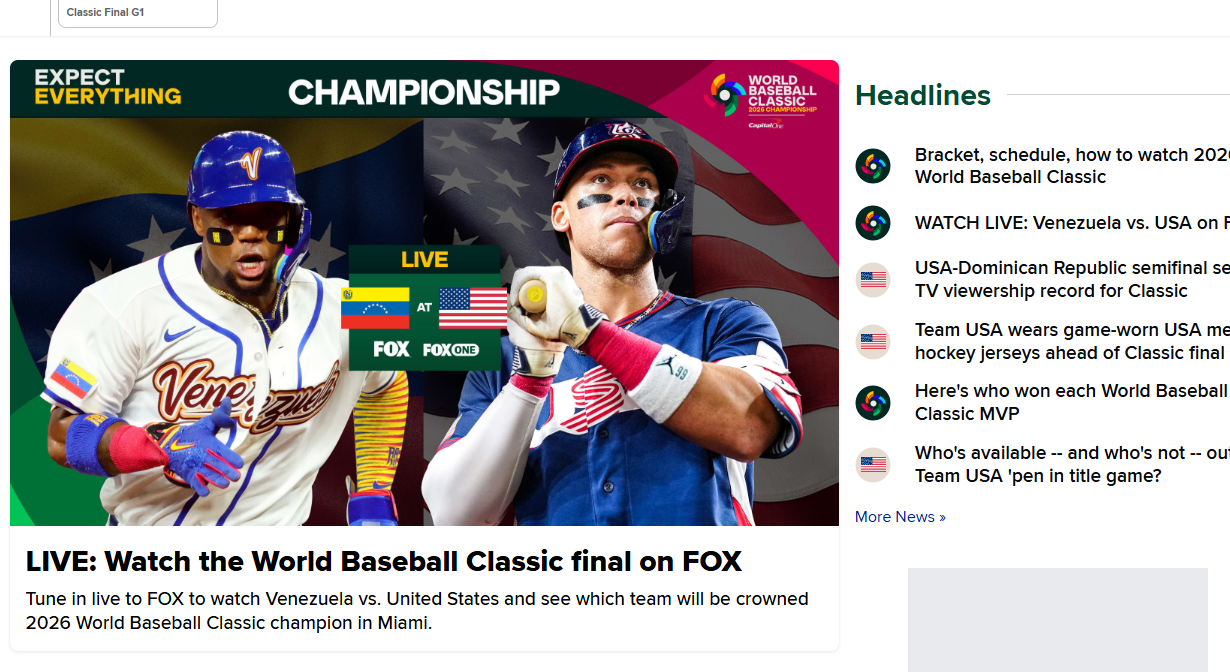 2026 WBC 결승전 실시간 결과! 생중계 시청방법 베네수엘라의 반란, 미국 강타선 0점으로 묶었다