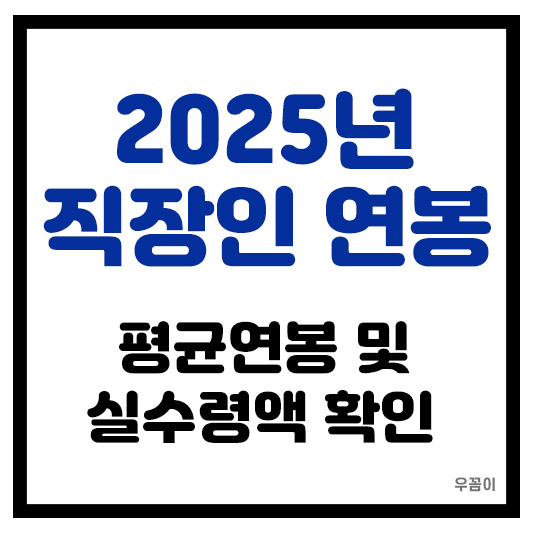 2025년 직장인 연령별 평균 연봉 기준과 실수령액