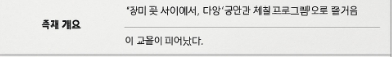 축제개요표